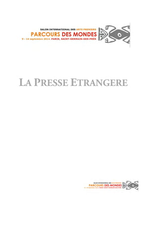 25 RUE BERBISEY
21000 DIJON - 03 80 40 41 06
SEPT 14
Mensuel
Surface approx. (cm²) : 521
N° de page : 138
Page 1/1
TRIBALART
4935221400505/CLA/OTO/2
Tous droits réservés à l'éditeur
BIENNALE OFF
PARIS A CIEL OUVERT
AVELINE INVITE
L'ART AFRICAIN DE SOTHEBY'S
Apres avoir in tie en 2012 une collaboration médite
entre une galerie et un musee avec la presentation au
sem de son espace du boudoir turc de I impératrice
Josephine au chateau de Fontainebleau la galerie
Aveline poursuit cette mise en valeur originale des arts
decoratifs en coopérant le temps dune exposition
avec la maison Sothebys Intitulée Afnque(s) , elle
proposera un dialogue original entre un mobilier XVIIIe
d exception et une selection de pieces insignes issues
de I art africain mises aux encheres a I automne 2014
"Afnques(s) du 9 au 22 septembre 2014 a la galerie Aveline
- Jean Marie Rossi 94 rue du Faubourg Saint Honore 75008
Paris Ouvert tous les jours de loh a igh sauf les dimanches
14 et 2l septembre Tel 0142666029 www aveline com
MICKEY L'AFRICAIN
CHEZ VALLOIS SCULPTURES
La treizieme edition du Parcours des Mondes
est I occasion pour la galerie Vallois Sculptures
de confronter la figure de Mickey House per
sonnage iconique de la culture américaine, a la
civilisation africaine et a ses modes de repre
sentation De la rencontre entre ces deux uni
vers est nee une dizaine d œuvres fruits de
I imagination de jeunes artistes béninois, a
I image du Mickey Roi d Euloge Glègle pare de
tous les attributs de la statue reliquaire
"Mickey au Benin du g septembre au 4 octobre 2014 a la galerie Vallois Sculptures
35 rue de Seine 75006 Paris Ouvert du mardi au samedi de loh a 13(1 et de 14(1 a 19(1
Tel oi 43 25 if 34 wwwvallois com
JACQUES DE VOS REND HOMMAGE A EILEEN GRAY
C est dans sa galerie située a quèlques dizaines de metres de la derniere demeure
d Eileen Gray que Jacques De Vos consacre en cette rentree un accrochage ambi
lieux a la grande dame du design Articule autour de se ze de ses œuvres le par
cours se veut représentatif du travail de la créatrice, marque par une rare perfec
lion et un sens aigu de I élégance Parmi elles plusieurs pieces uniques sont a
decouvrir dont cinq figuraient déjà dans la rétrospective que le Centre Pompidou lui
avait consacrée I an passe On y admirera notamment une somptueuse console en
bois recouverte de laque de Chine polie réalisée dans les annees 1918 1920
Eileen Gray De la galerie Jean Desert a la Villa Tempe a Pailla du 12 septembre au 31
octobre 2014 a la galerie Jacques De Vos 7 rue Bonaparte 75006 Paris Ouvert du lundi
au samedi de lohso a I3h et de I4h a igh Tel oi 43 29 88 94 www galenedevos com
 