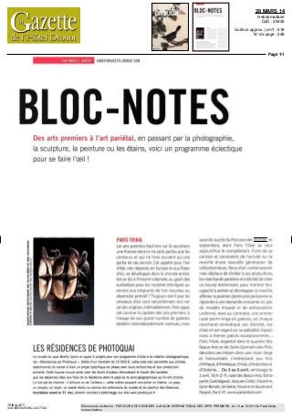 28 MARS 14
Hebdomadaire
OJD : 29335
Surface approx. (cm²) : 618
N° de page : 248
Page 1/1
TRIBALART
3441869300509/CLA/OTO/2
Eléments de recherche : PARCOURS DES MONDES ou SALON INTERNATIONAL DES ARTS PREMIERS : du 10 au 15/09/13 à Paris 6ème,
toutes citations
PAR MARIE C. AUBERT AUBERT@GAZETTE-DROUOTCOM
BLOC-NOTESDes arts premiers à l'art pariétal, en passant par la photographie,
la sculpture, la peinture ou les étains, voici un programme éclectique
pour se faire 'œil !
PARIS TRIBAL
Les arts prem ers fascinent car is racontent
une histoire dont on ne saisit parfois que les
contours et qui ne livre souvent qu'une
pâme de ses secrets Cet appétit pour I art
tribal, fes répandu en burope et aux Etats
Ums, se développe dans le monde entier
Est-ce dû a l'histoire coloniale, au ccût des
surréalistes pour les mystères ethniques ou
encore aux emprunts de ar
t nouveau au
répertoire primitif?
Toujours est-il que les
amateurs Q art vont naturellement vers cet
art des origines Inden ablement Paris appa-
raît comme la capitale des arts premiers, a
I mage de son grand nombre dc galeries
ded ces internationalement connues maîs
LES RÉSIDENCES DE PHOTOQUAI
Le musee du quai Branly lance un appel a projets pour son programme d'aide a la creation photographique
les « Residences de Photoquai » Dotée d'un montant de 15 000 € cette aide doit permettre aux artistes
sélectionnes de mener a bien un projet spécifique en phase avec leurs recherches et leur production
actuelle Cette bourse couvre aussi bien les droits d'auteur rémunérant le travail des lauréats
que les depenses liées aux frais de la residence dans le pays ou la zone géographique qu ils ont choisis
Le but est de montrer « I ailleurs vu de railleurs » cette notion pouvant concerner un thème, un pays,
un peuple un objet un passé révolu ou encore les collections du musee et du pavillon des Sessions
Inscription avant le 31 mai, dossier complet a télécharger sur site www photoquai fr
a jssi du succes du Parcours des mondes en
septembre, dont Paris Tribal se veut
aujourd hu le complerr cr t c
orts de ce
consta: et conscients de I arrivée sur le
marche d une nouvelle generation de
collectionneurs, férus d'art contemporain
rwis désireux de s'initier a ces productions,
les marchands parisiens ont dec de de creer
ce nouvel evenement, oour montrer leur
capacite a animer et developper ce marche,
affirmer la position dominante parisienne et
reponore a une demande croissante Ici pas
de modele impose ni de presentation
uniforme, maîs au contraire, une orome-
nade parmi vingt-six galeries ou chaque
marchand revendique son identité, ses
choix et son regard sur sa spécialité Exposi
lions a thème, pieces exceptionnelles
Paris Tribal organise dans le quartier des
Beaux Arts et de Saint Germain des Pres,
dévoilera ses tresors dans une vision large
et transversale, s intéressant aux Arts
d Afrique, d Amérique d Aaie, d'Indonésie et
d'Océanie Du 3 au 6 avril, vernissage le
3 avril 18 h-21 h, rues des Beaux-Arts, Bona
parte, Guenegaud jacques Callot Mazanne,
Saint Benoît, de Seine, Visconti ct boulevard
Raspail Paris VIe
wwwparistnbal com
 