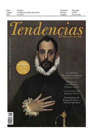 14 BOULEVARD HAUSSMANN
75438 PARIS CEDEX 09 - 01 57 08 50 00
04 SEPT 14
Quotidien Paris
OJD : 317225
Surface approx. (cm²) : 1624
N° de page : 27-28
Page 4/5
TRIBALART
4554121400509/XTO/OTO/1
Tous droits réservés à l'éditeur
AGENDA
« AFRICAN STORIES »
Line premiere : le departement
art contemporain de Piasa ouvre
la saison, le 7 octobre, avec une
vente thématique autour de la
creation plastique africaine.
Sélectionnée avec le
collectionneur Andre Magnin, une
centaine d'œuvres des plus
grandes signatures du continent
sera proposée aux encheres :
Cheri Samba (photo a-dessous),
Frederic Bruly Bouabre, Seydou
Keita, Malick Sidibe, J. D. 'Okhai
Ojeikere, Esther Mahlangu...
Ce sont pres de cinquante
artistes originaires
principalement de l'Afrique de
l'Ouest qui ont déjà une aura a
l'étranger. Line vente qui tombe
a pic, alors que ce domaine est
en plein boom avec désormais
deux foires qui lui sont dédiées,
l'une a Johannesburg (« Le
Figaro » du 25 ooût 2074) et
l'autre a Londres ( «1: 54» en
octobre). A Paris, le Parcours des
mondes, du 9 au 14 septembre,
lui dedie également une place de
choix. Dans ce contexte porteur,
Piasa lance le prix Orisha pour
l'art contemporain africain, dote
de 10 000 euros, pour soutenir
deux expositions, l'une en
France, l'autre en Afrique. Line
initiative de Timothee Chaillou,
du departement art
contemporain, et Nathalie Miltat.
Le prix sera décerne
le 2 octobre. B. DE R. ET v. s.
Christie's
DATED'INSTALLATION:en2000,
au 9, avenue Matignon.
PRÉSIDENT : François de Ricqles.
ATOUTS : sur l'une des rues les plus
prestigieuses, la marque a pour
maître mot «confidentialite». Cela
se ressent des le hall majestueux
de cet ancien hôtel particulier avec
ses couloirs menant a des bureaux
feutres. Christie's n'a fait qu'adapter
au marche une adresse déjà dédiée
a l'art, puisqu'elle était occupée par
l'ex-galerie Artcurial. Elle dispose de
cinq salles d'exposition, dont l'une
sert de seconde salle de ventes,
en plus de celle du sous-sol.
HANDICAPS : une maison a
l'ambiance intimidante, qui, cette
annee, a rentre moins de grandes
collections que ses concurrentes.
VENTESPHARES: artmoderne
(23 octobre) et collection Peppler
d'art contemporain pendant la Fiac
(29 octobre). Cabinet de curiosité
de François Antonovich (6 octobre).
B. DE R. ET V. S.
 