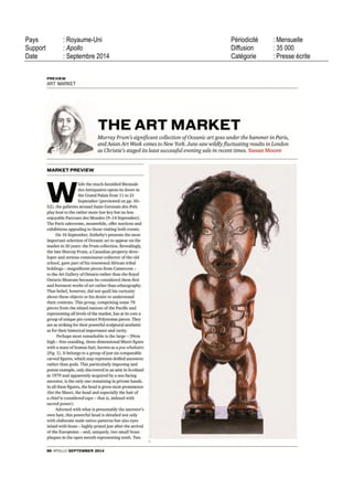 10 RUE DU FAUBOURG MONTMARTRE
75441 PARIS CEDEX 09 - 01 47 70 93 00
05 SEPT 14
Hebdomadaire
OJD : 27304
Surface approx. (cm²) : 2144
N° de page : 148-151
Page 3/4
TRIBALART
4059521400505/CLA/MMS/2
Tous droits réservés à l'éditeur
 