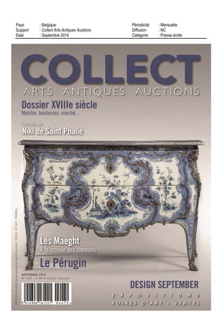 14 BOULEVARD HAUSSMANN
75438 PARIS CEDEX 09 - 01 57 08 50 00
05/06 SEPT 14
Hebdomadaire
OJD : 415175
Surface approx. (cm²) : 1061
N° de page : 89-90
Page 1/2
TRIBALART
5289221400508/XMB/ART/2
Tous droits réservés à l'éditeur
< QUARTIERS LIBRES >
ÉVÉNEMENT
LEMEILLEUR
DESARTS PREMIERS
Le 9 septembre
s'ouvrira
la 13e
édition
de Parcours
des mondes,
qui réunit dans
le quartier de
Saint-Germain-
des-Prés les
plus grands
galeristes spé-
cialisés dans les
arts d'Afrique,
d'Océanie, d'Asie
et d'Amérique.
Présentation en
avant-première.
O
u'on se le dise, il est un domaine dans
lequel Paris brille : le marché des arts
premiers. Sa grand-messe, Parcours
des mondes, a lieu chaque mois de septembre
à Saint-Germam-des-Prés, dans le prestigieux
VIe
arrondissement. Il rallie 68 exposants dont
la moitié viennent de l'étranger et investissent,
six jours durant, les galeries du Quartier latin. Dix
marchands américains, parmi les plus renommés,
sont annonces cette année. Lin record.
Si, longtemps, la manifestation célébra les seules
créations d'Afrique, elle s'est peu à peu ouverte à
d'autres continents : l'Amérique, l'Océanie. Voici
que, désormais, on fait de larges incursions en
Asie. Frédéric Rond, par exemple, explore
l'Himalaya. « C'est un terrain de collection à
développer », promet ce Parisien dont la jeune
galerie, Indian Heritage, participe à l'événement
pour la première fois. Autre nouvelle initiative :
deux spécialistes d'archéologie, la Galerie
L'Etoile d'Ishtar et David Ghezelbash,
s'associent à l'aventure. Il est vrai qu'étant
installés, l'un rue des Beaux-Arts, et l'autre,
rue Jacob, ils se trouvaient sur le parcours
du Parcours. Logique géographique ? Pas
seulement. « De nombreux amateurs d'art
tribal s'intéressent aux antiquités du Moyen-Orient
et de la péninsule sudarabique, constate David
Ghezelbash. Ils peuvent être sensibles à la patine
d'un bois égyptien ou à la forme abstraite d'une
statuette des Cyclades. »
« Diversité » est donc le maître mot de l'édition
2014. Au (petit) risque d'instaurer une confusion
dans l'esprit des visiteurs entre arts primitifs
et art classique,.. Il faut remarquer également
le nombre important d'expositions organisées
cet automne. Une trentaine de présentations
 