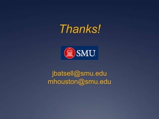 Hands-on editing session