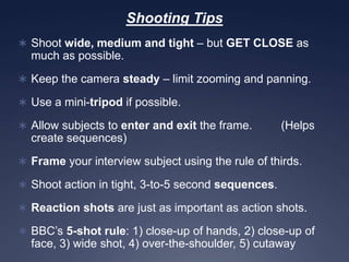 Fundamental mobile video techniques remain relevant, regardless of equipment