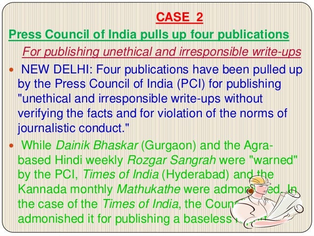 Press council of India