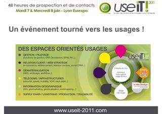 Un événement tourné vers les usages !
 