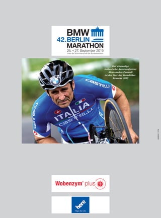 ROLLis+HANDBIKER
Der ehemalige
italienische Autorennfahrer
Alesssandro Zanardi
ist der Star des Handbiker-
Rennens 2015
 