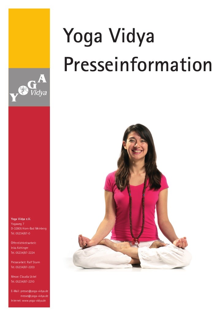 Yoga Vidya Presseinformationen 2012