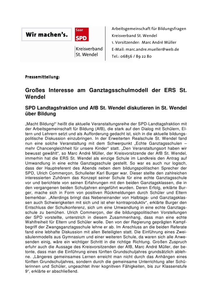 Arbeitsgemeinschaft für Bildungsfragen
                                              Kreisverband St. Wendel
             ...