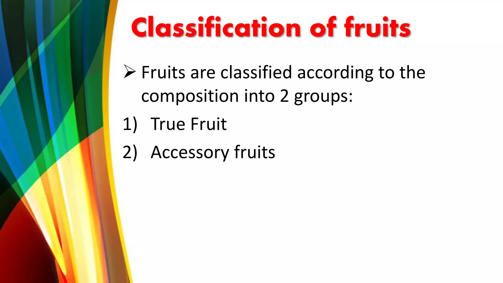 Classification of Fruit PPT