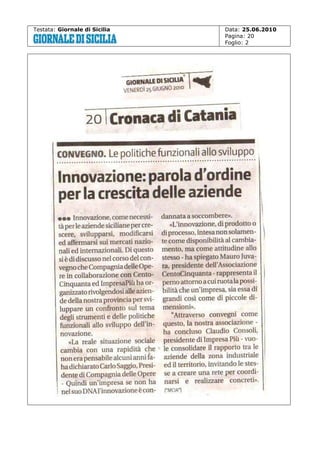 Testata: Giornale di Sicilia

Data: 25.06.2010
Pagina: 20
Foglio: 2

 