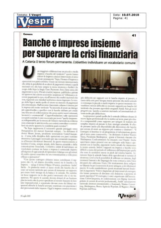 Testata: I Vespri

Data: 10.07.2010
Pagina: 41

 