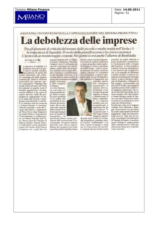 Testata: Milano Finanza

Data: 14.06.2011
Pagina: S1

 