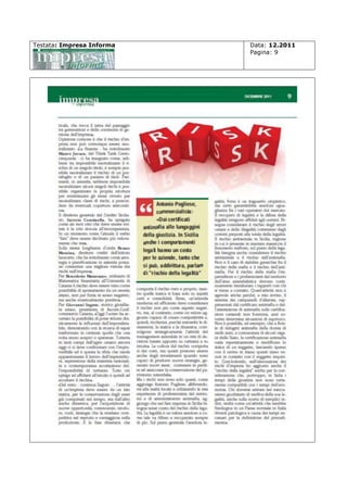 Testata: Impresa Informa

Data: 12.2011
Pagina: 9

 