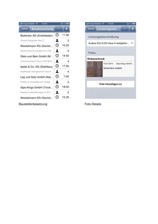 Baustellenbesetzung Foto-Details
 