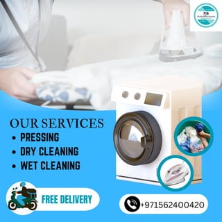 OUR SERVICES
PRESSING
DRY CLEANING
WET CLEANING
FREE DELIVERY +971562400420
 