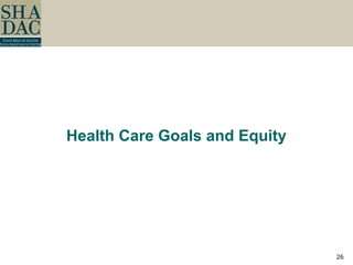 Health Care Goals and Equity 
