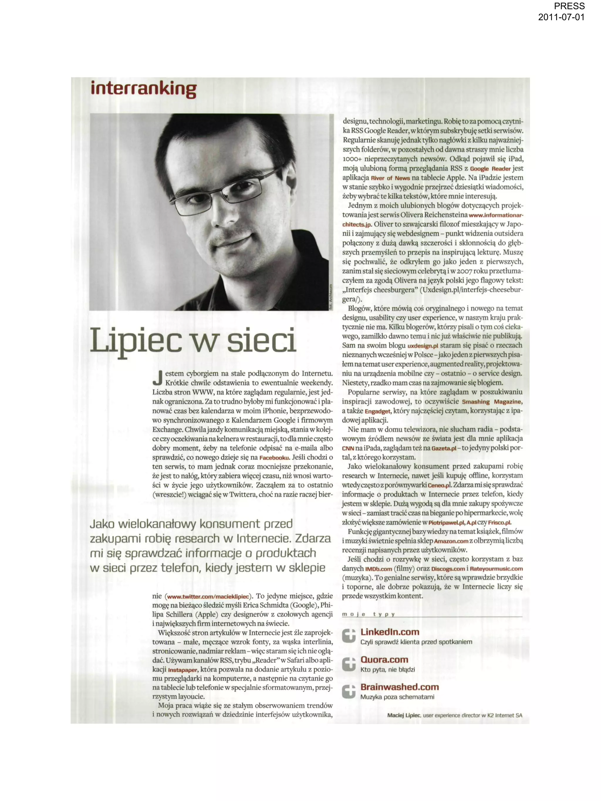 Press "Lipiec w sieci" | PDF