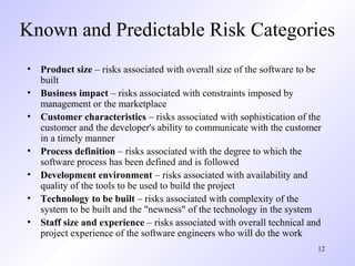 Reduce Risk Predicatable Pressman ch-25-risk-management | PPT