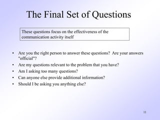 Question Requirements Requirements Engineering | PPT