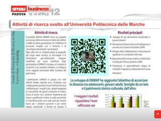 Attività di ricerca svolta all’Università Politecnica delle Marche




                                                                     29
 