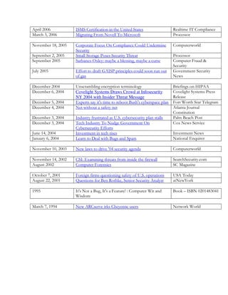 /         C                ,0         -                                         <           ,
                                                                                            6
0     F           C        0          )              6 0      -                 "

              (+       $              )      '                                                  *
                                 !
                       $                 "               !6                     "
                   $                  '@ !       !                !                             )           =
                                                                                        !
2!    $                     --            - %/, "                               %                               !
                            -                                                       *

&                  :                        !               !                   5 -               ,
                                                                                                  "//
&             C        :   Covelight Systems Draws Crowd at Infosecurity                        !   "
                           NY 2004 with Insider Threat Message                  <
&             $        :    @        ! 3               5 3 !                    )       #                6
&             :        :      *           -!                                    /           2

&             F        :   ,    !-                   88 !         !             "       5           "
&             F        :   6   ,   !6                 %           '                 @       *
                             !     ! --
2    (:  :                 ,                                                    ,                       *
2     !C  :                ;     & * 5                                                              9

              (        F       * *            3:         !                                      *

              (:               , @                   -                - *                           !8
/                                     )                                             0       1

'         >        (       )      -     9                - ! - 88                   /6 !
/                  (       G          - 5     <                       !/    !        *?

( $                        ,3         5    ,3 )          H            #         5       A ,5                (+ :
                                                                                                             :F (
                           #

0     >( :                     * /<                  !                              *       #
 