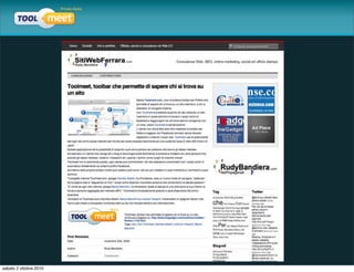 sabato 2 ottobre 2010
 