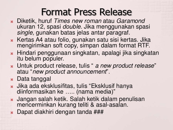  Press  release 