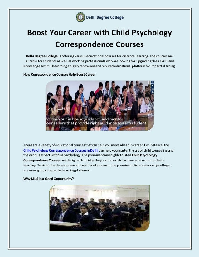 Psychology degree distance learning