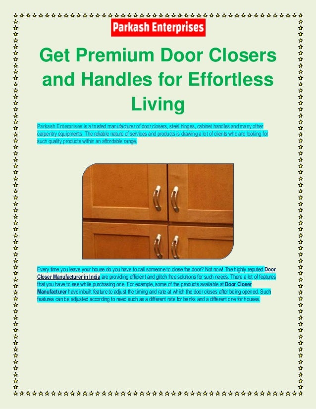 Door Closer Manufacturer In India