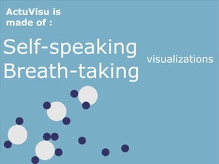ActuVisu is
made of :


Self-speaking   visualizations
Breath-taking
 