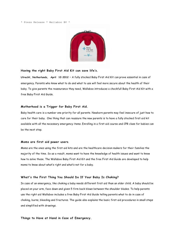 baby first aid kit essentials