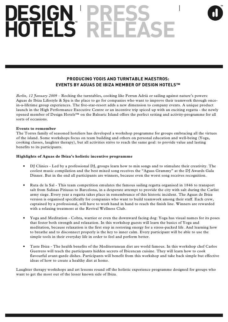 how to design a press release