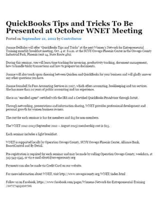 Press Release for WNET Presentation 