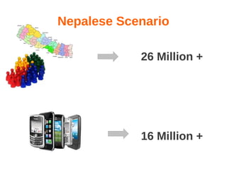 Nepalese Scenario

            26 Million +




            16 Million +
 