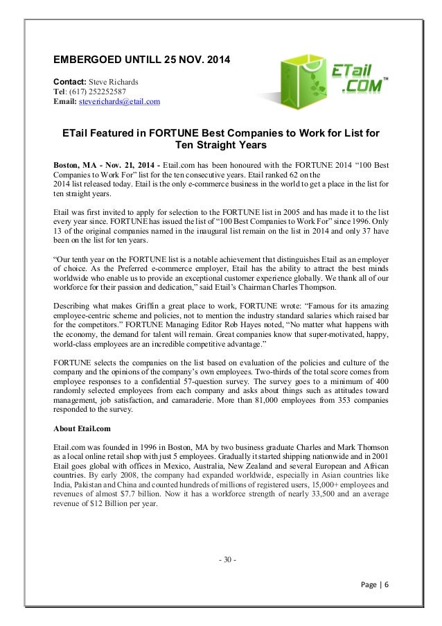standard press release format