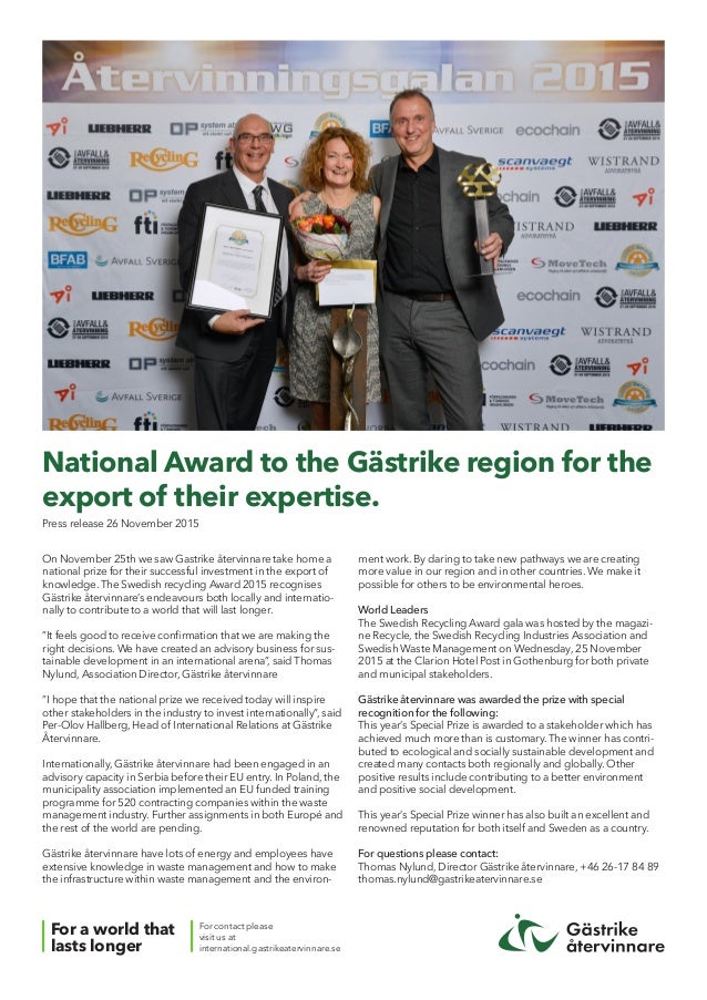 Pressrelease swe awards