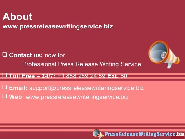 Professional press release writing services