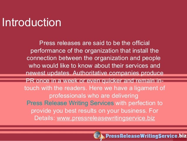 Pr writing service