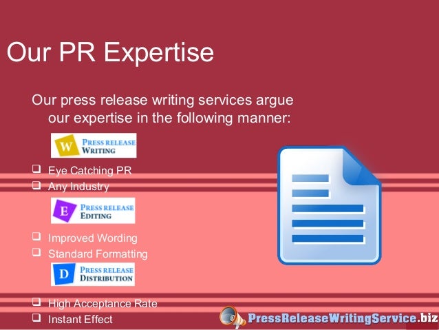 Press release writing service