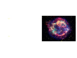 Supernova 7 Billion years ago, a supernova occurred from one of the first generations of giant stars exploding. A supernova occurs at the end of a stars life, releasing huge amounts of energy.  