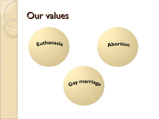 Our valuesOur values
 