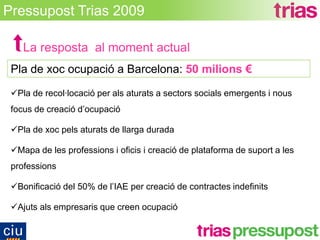 Pressupost Alternatiu Trias 2009