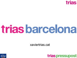 Pressupost Alternatiu Trias 2009