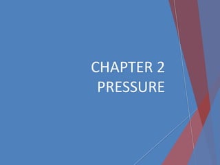 CHAPTER 2
PRESSURE
 