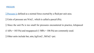 pressure and pascals law, matimatical calcultions | PPTX