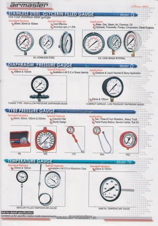 Shree Mahavir Industries, Rajkot, Pressure and Temperature Gauges