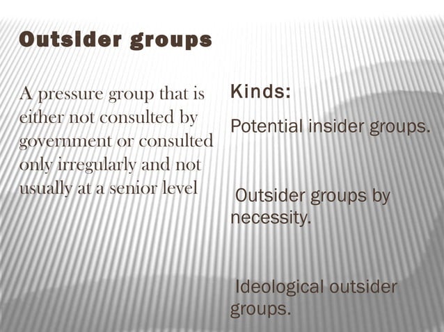Pressure groups | PPT