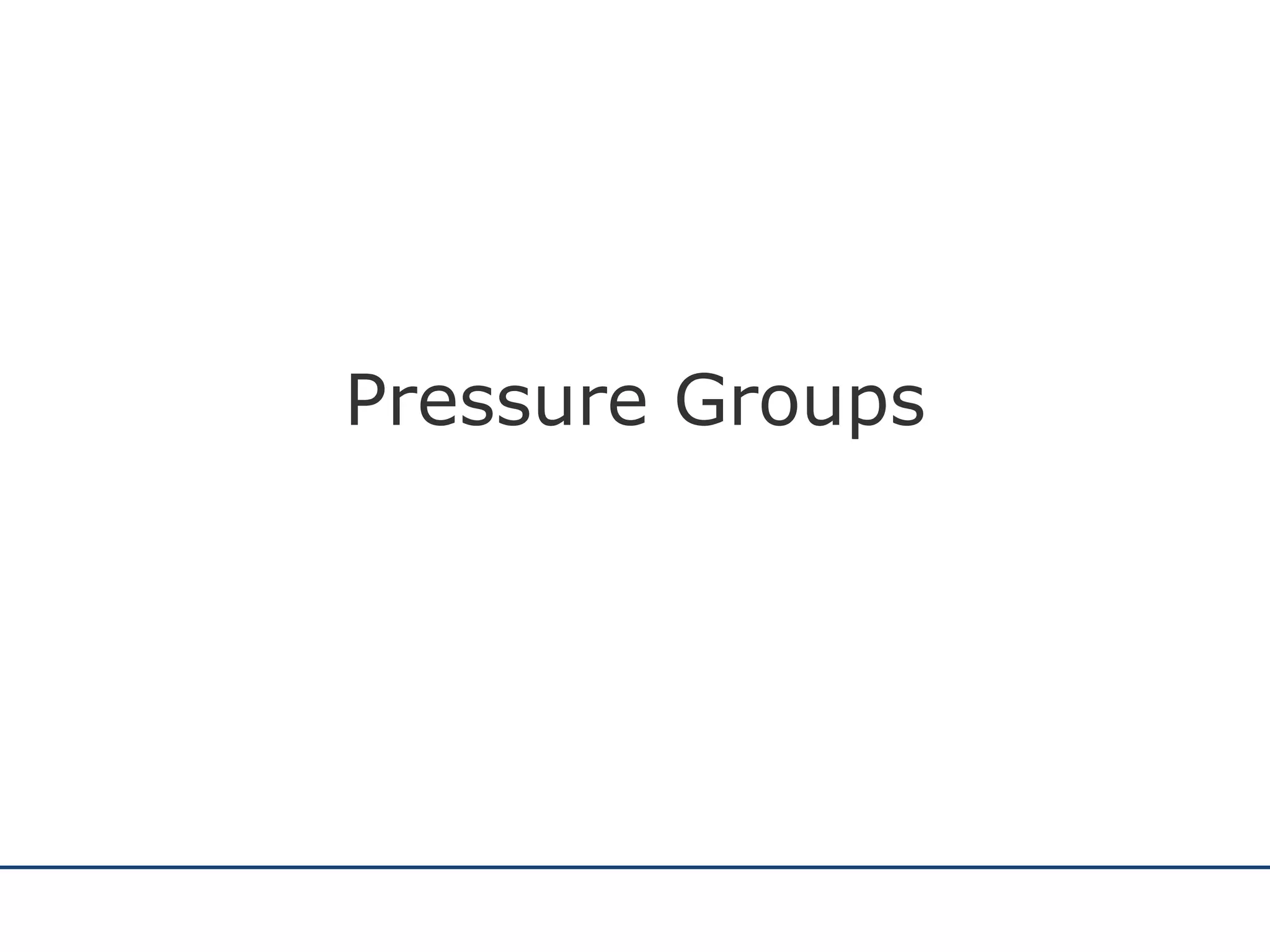 Pressure Groups 