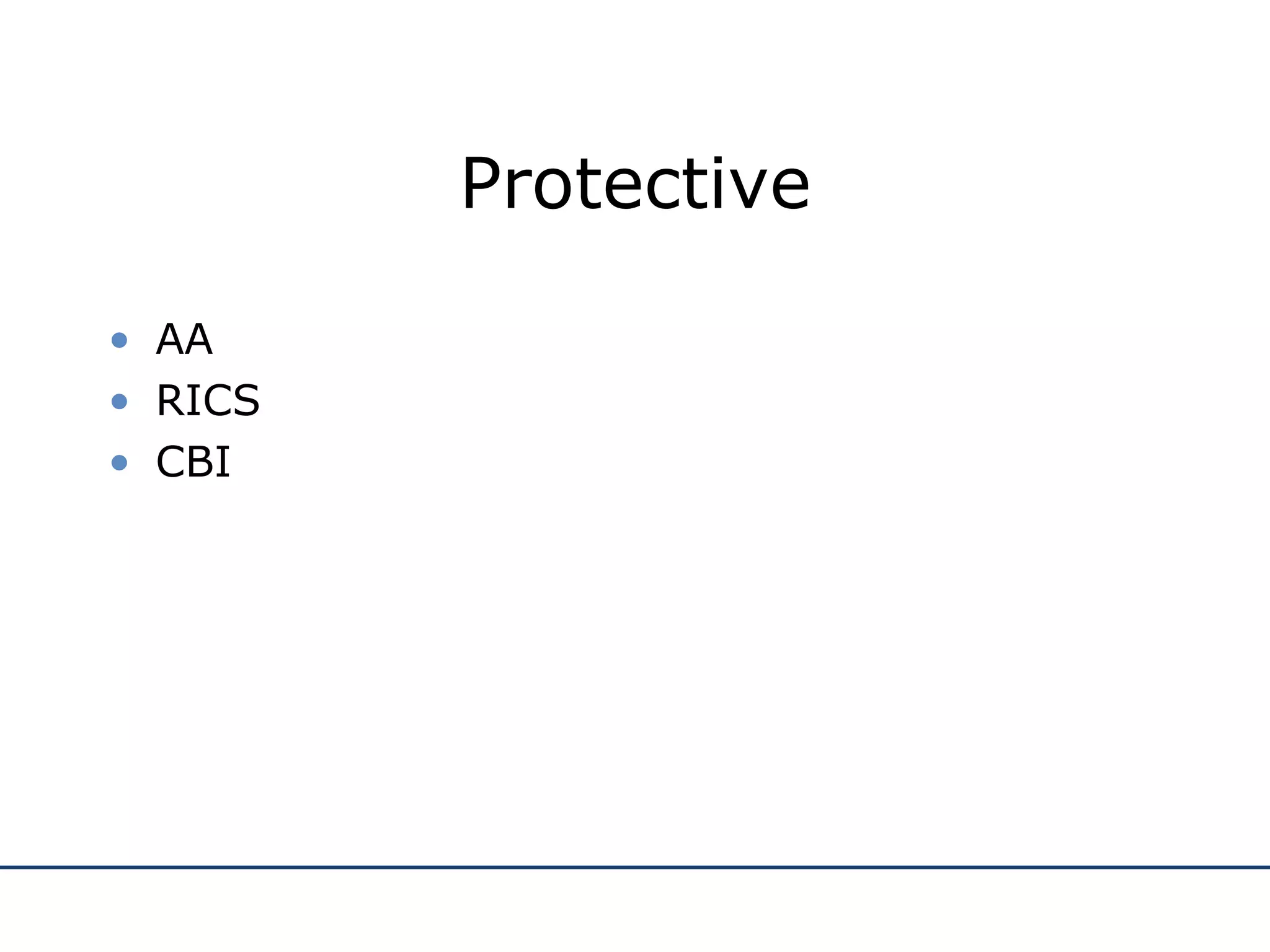 Protective AA RICS CBI 