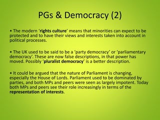 Pressure Groups and Democracy 2 | PPT | Free Download